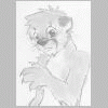 Aidan's werecougar form. Pencil doodle.